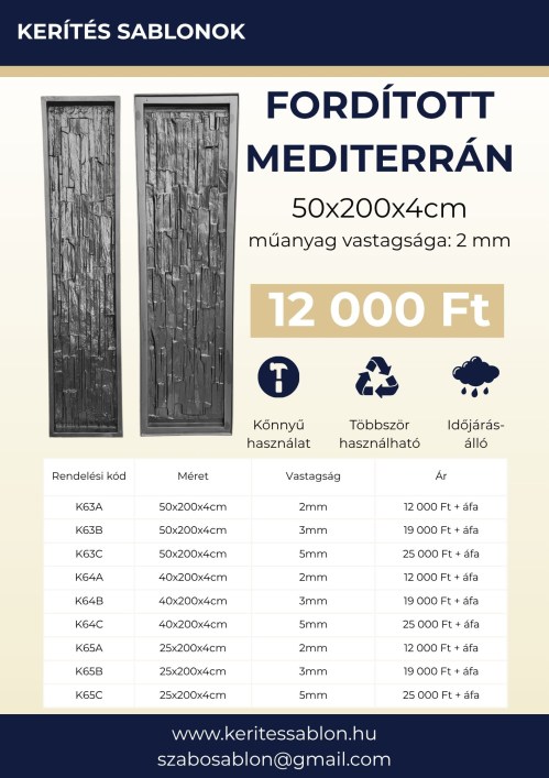forditott mediterrán adatlap